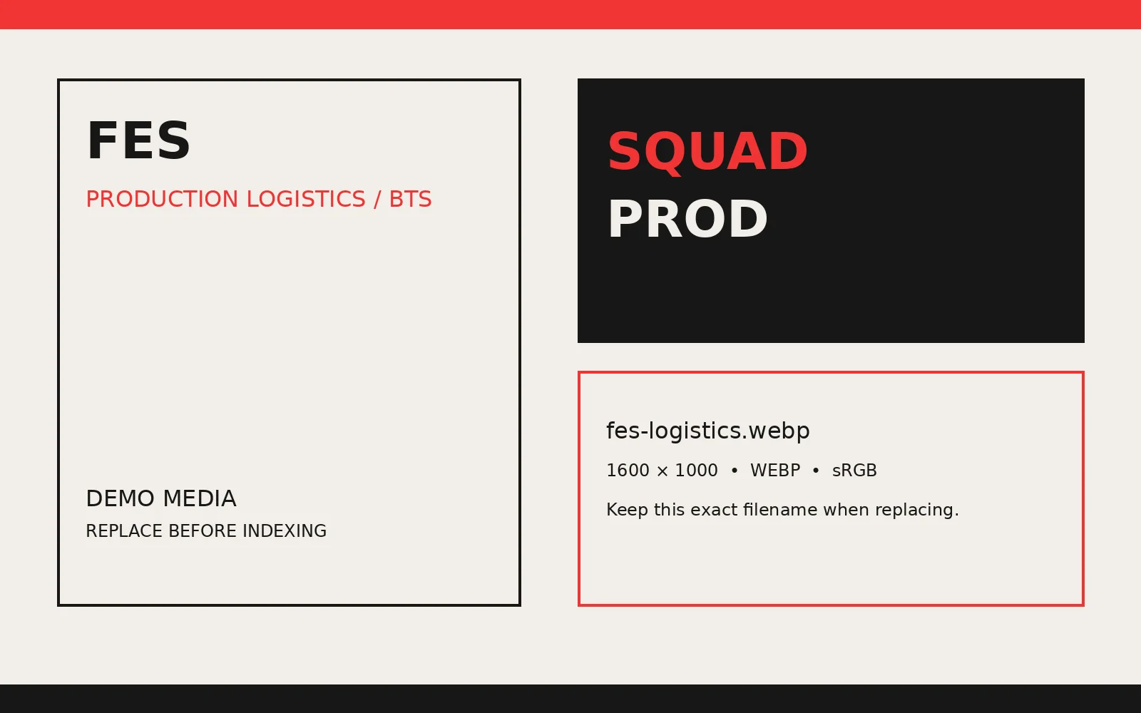 Temporary production logistics image